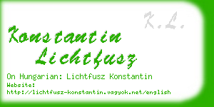 konstantin lichtfusz business card